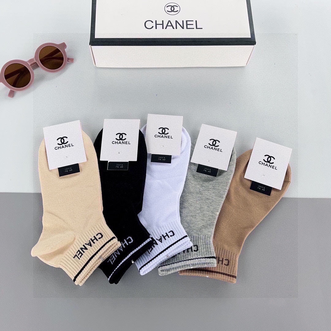 CHANEL ANKLE SOCKS 185815 (1 BOX)
