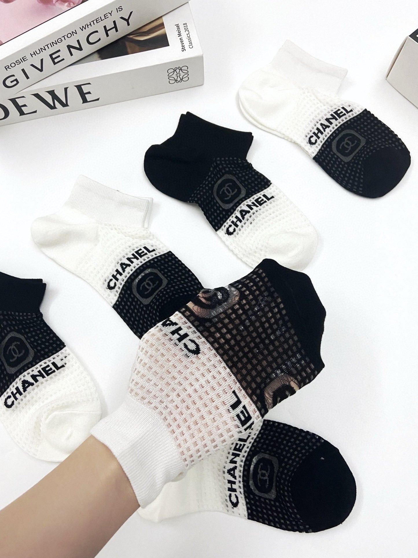 CHANEL ANKLE SOCKS 185802 (1 BOX)