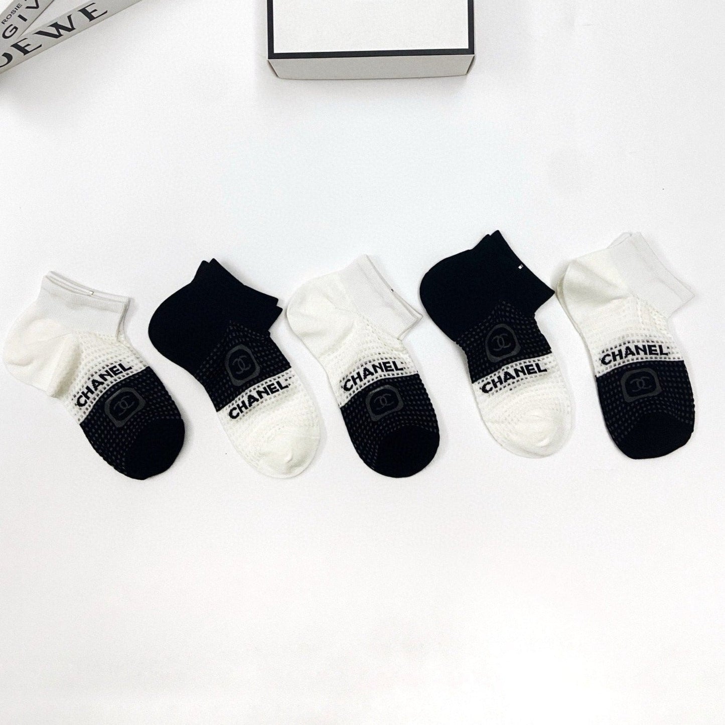 CHANEL ANKLE SOCKS 185802 (1 BOX)