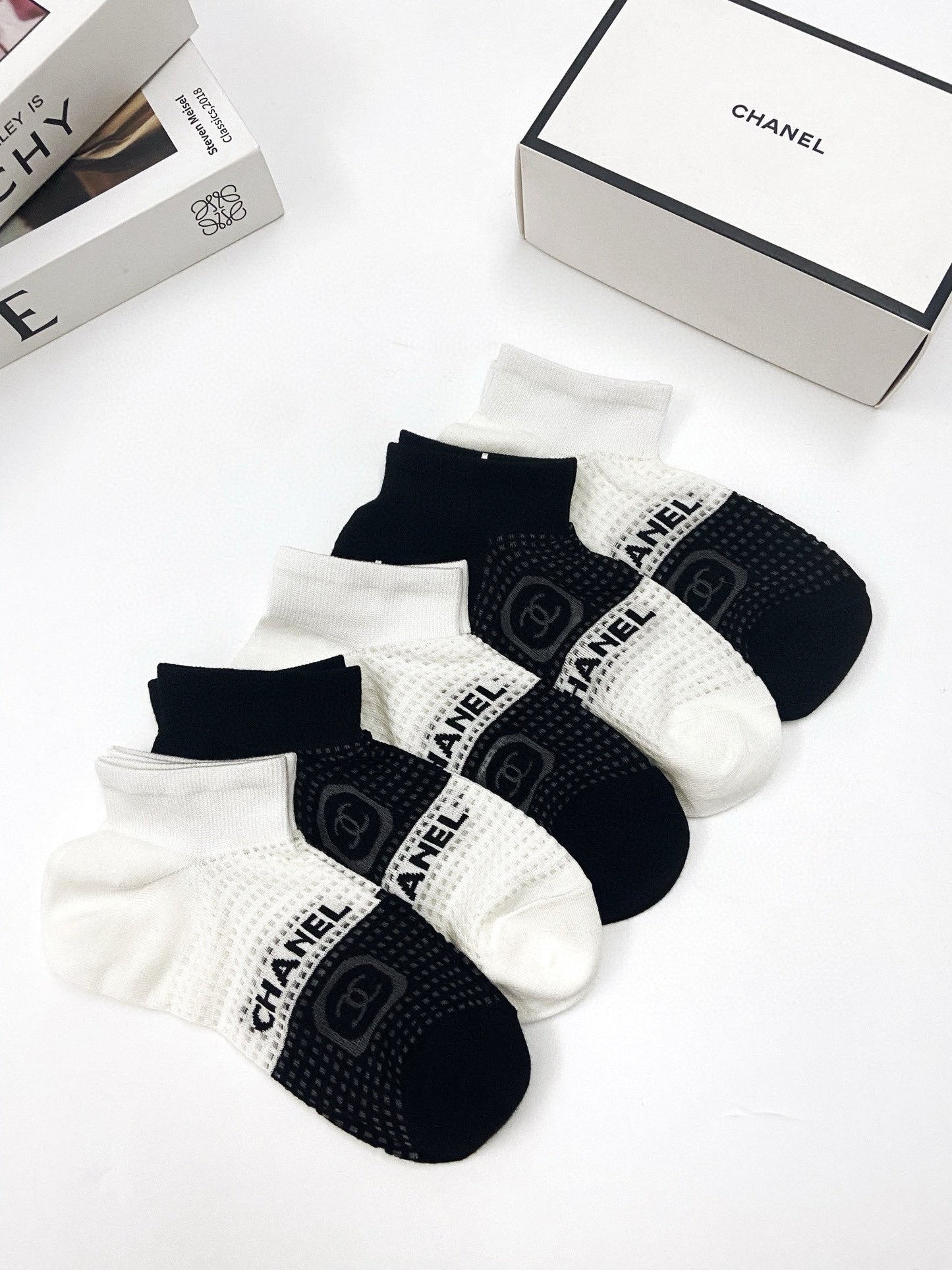 CHANEL ANKLE SOCKS 185802 (1 BOX)