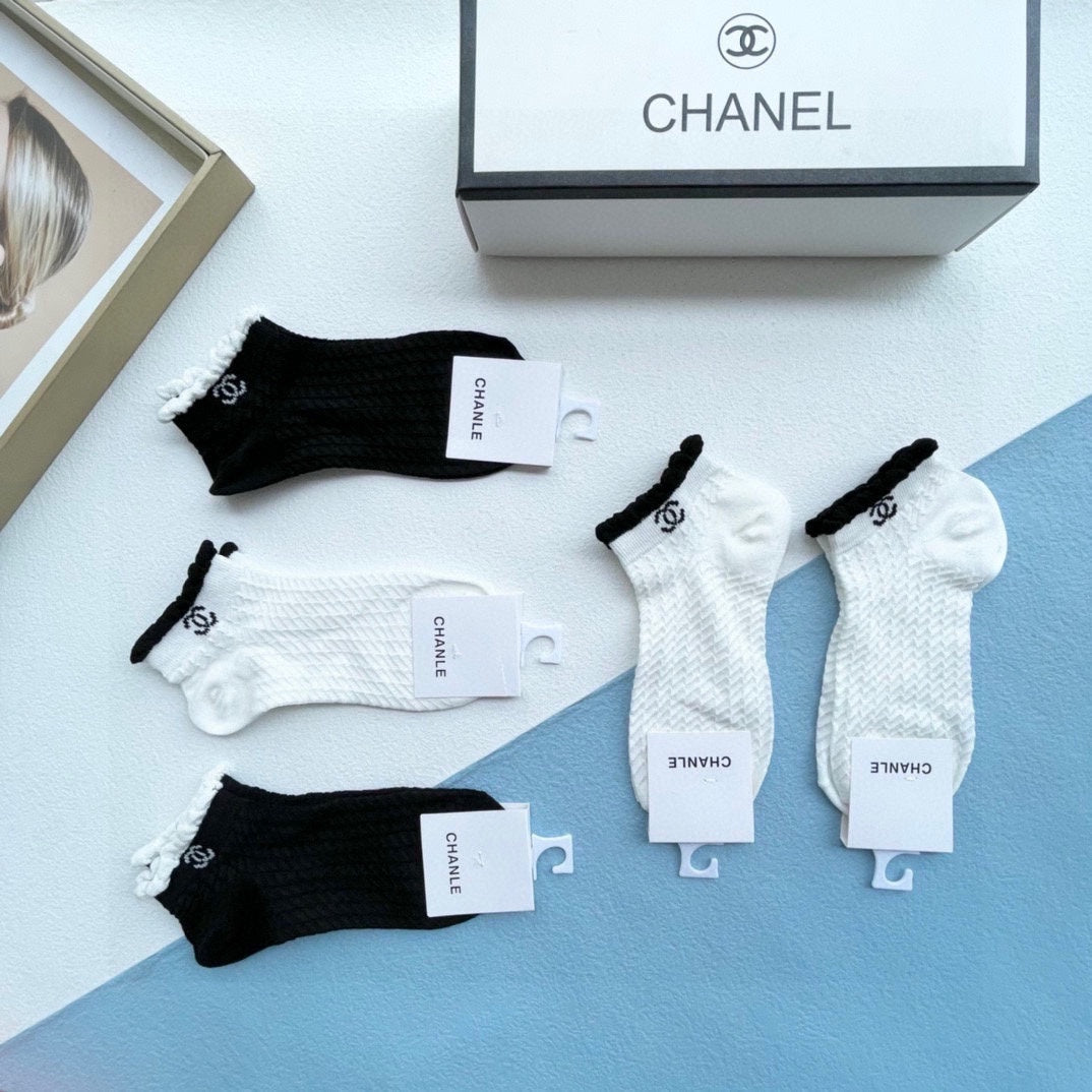CHANEL ANKLE SOCKS 186736 (1 BOX)