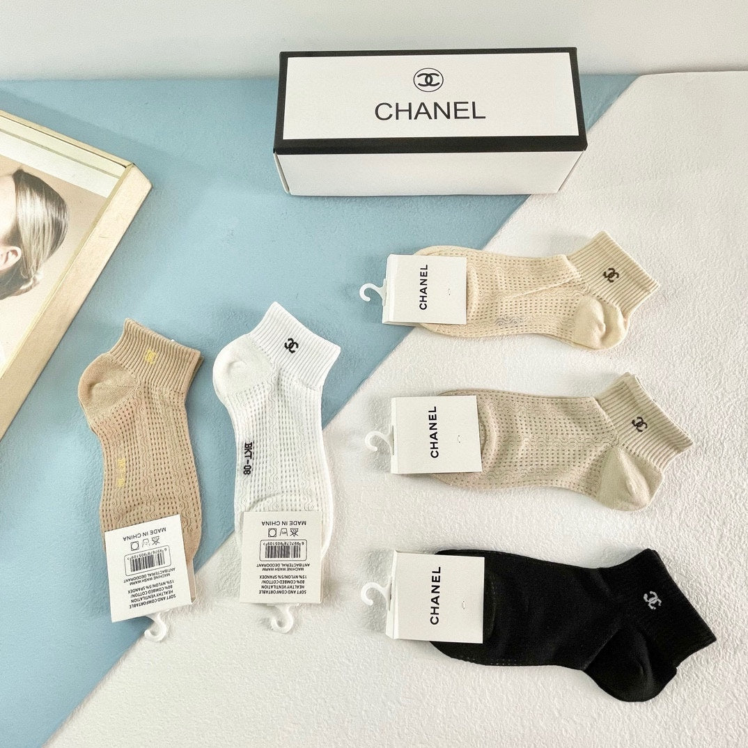 CHANEL ANKLE SOCKS 186756 (1 BOX)