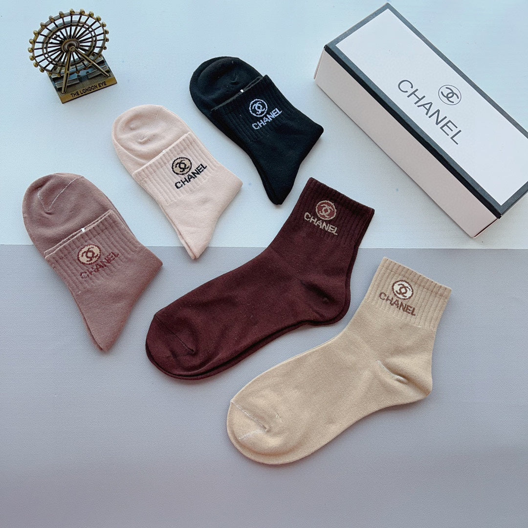 CHANEL ANKLE SOCKS 188366 (1 BOX)