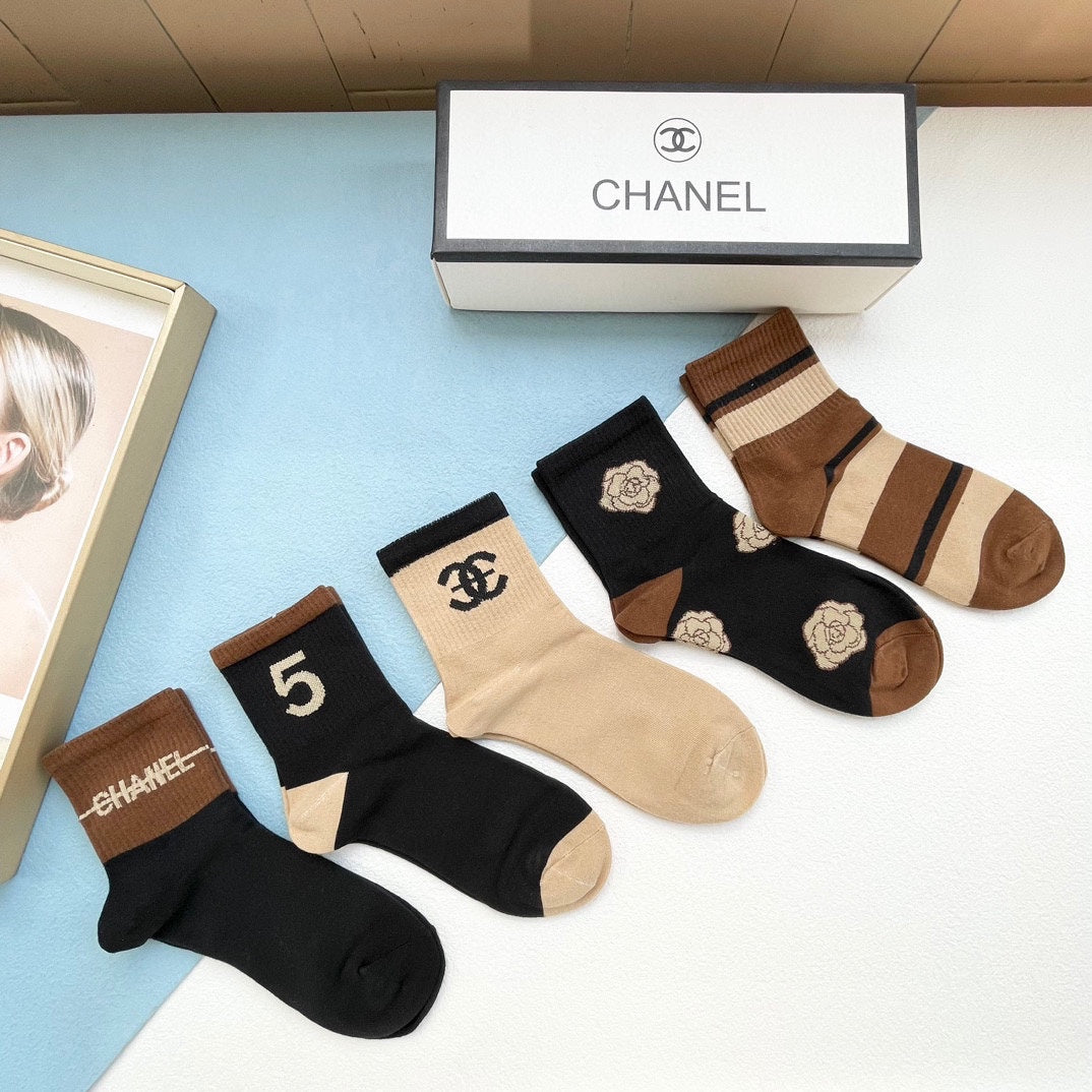 CHANEL ANKLE SOCKS 188243 (1 BOX)