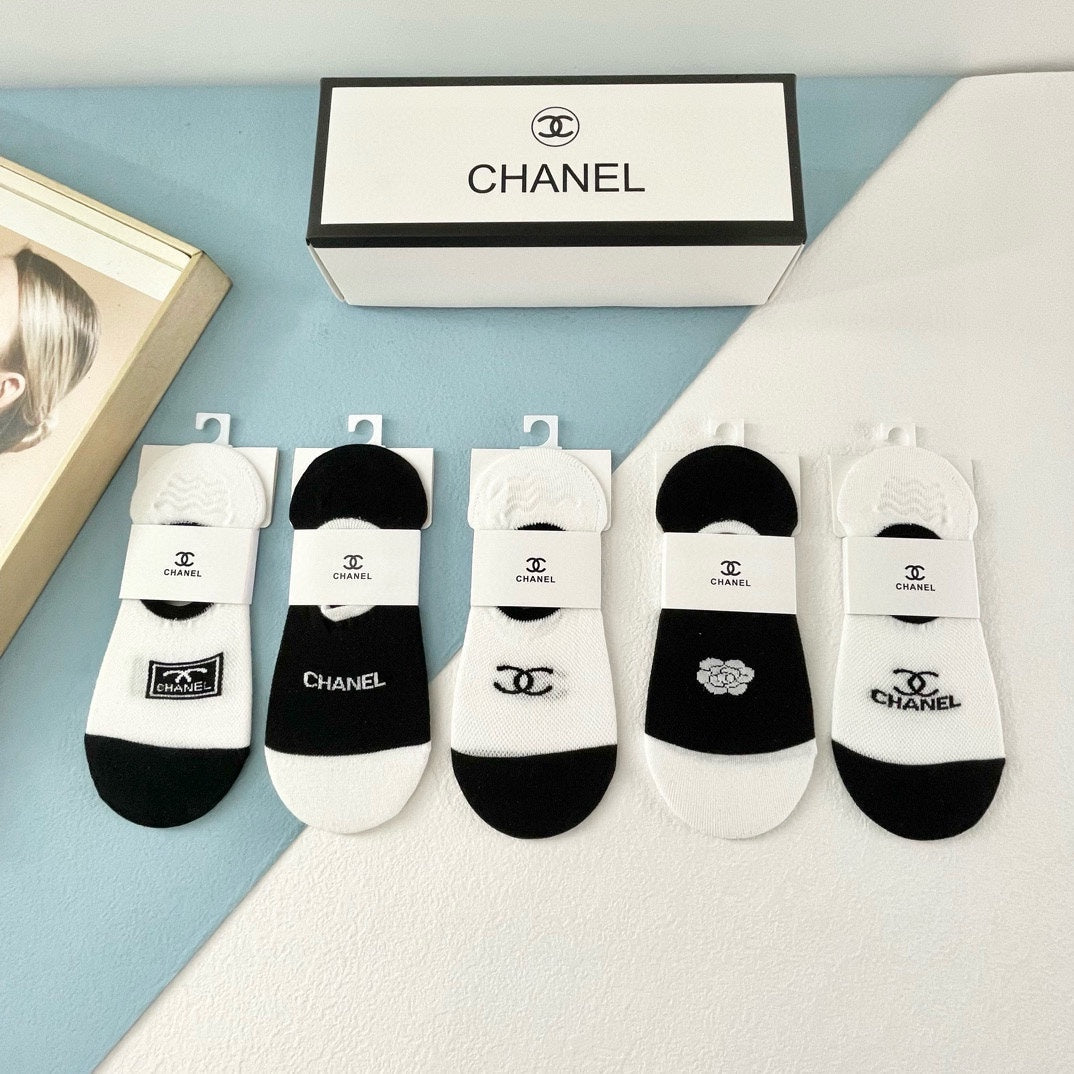 CHANEL LOW-CUT SOCKS 188253 (1 BOX)