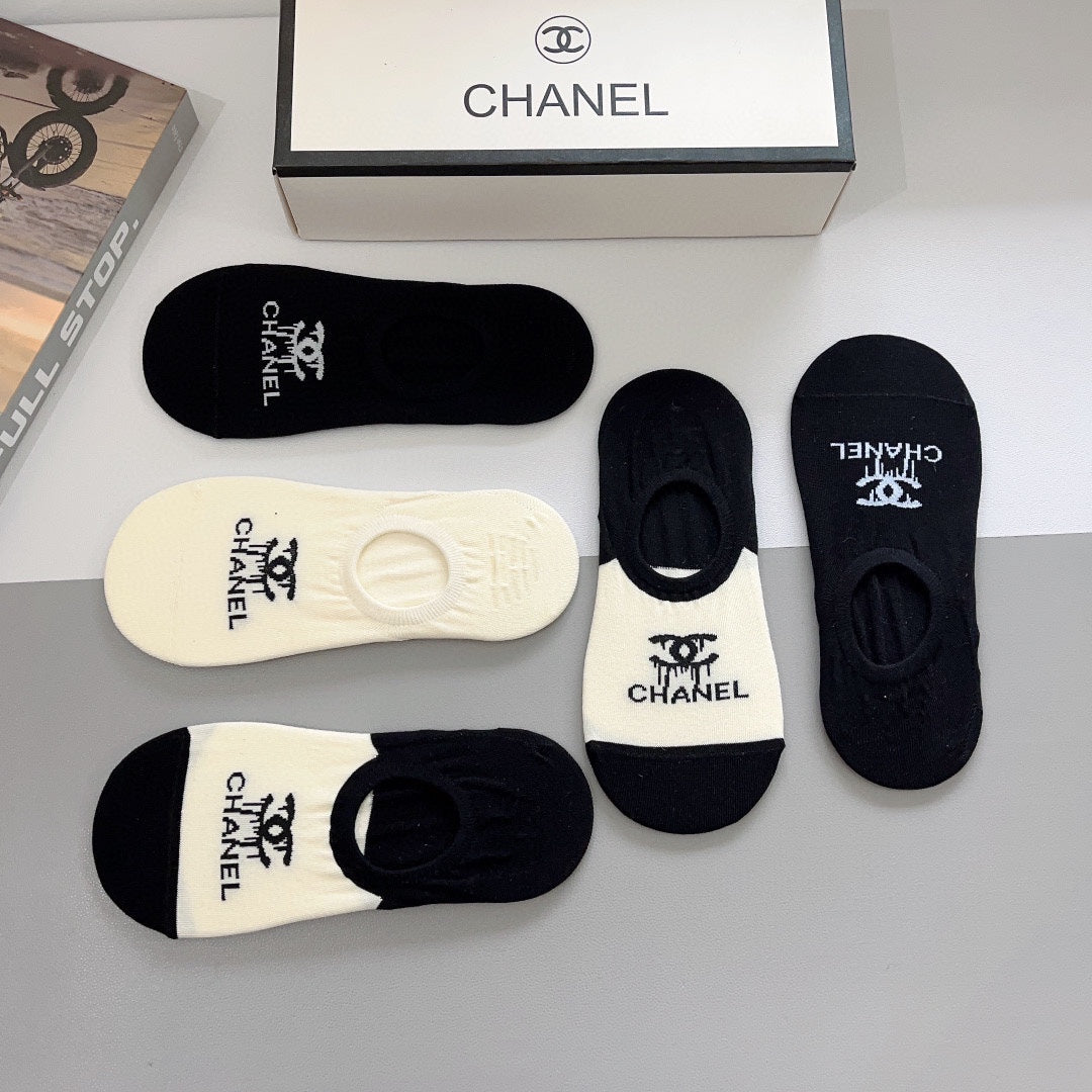 CHANEL LOW-CUT SOCKS 189512 (1 BOX)