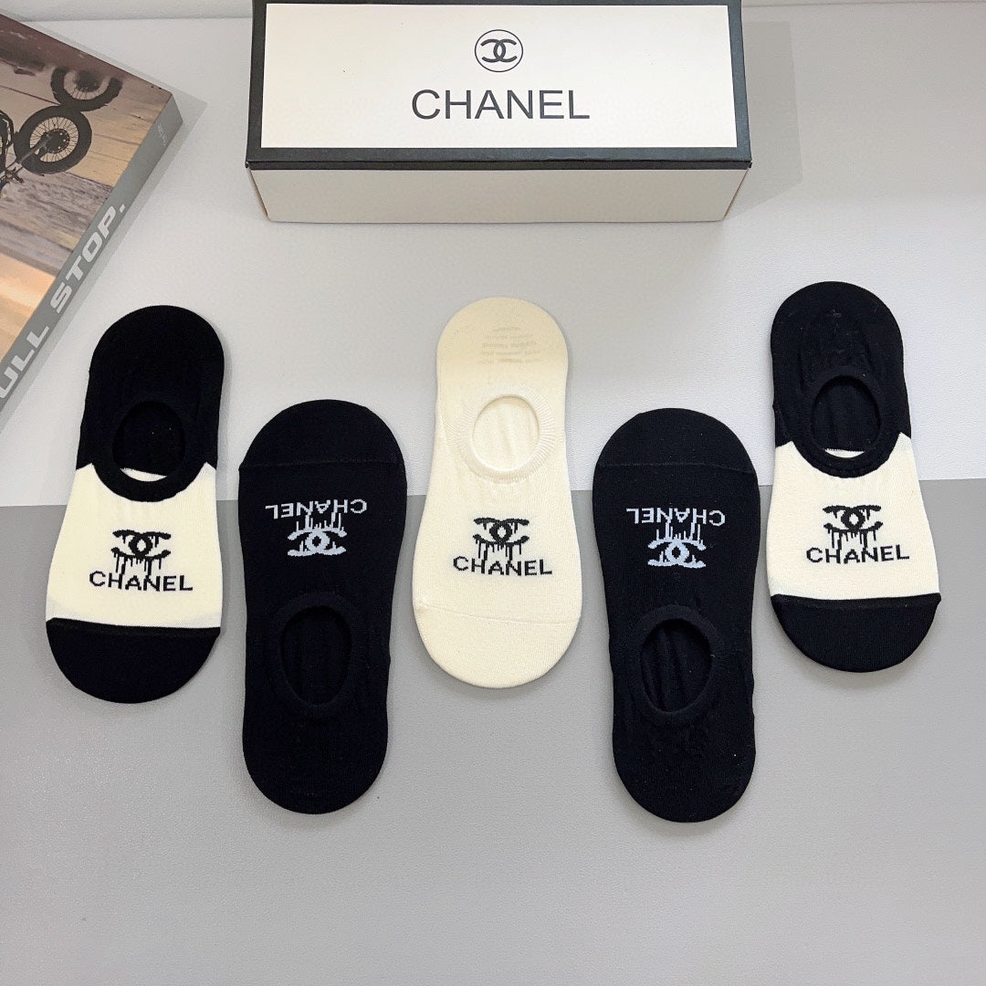 CHANEL LOW-CUT SOCKS 189512 (1 BOX)