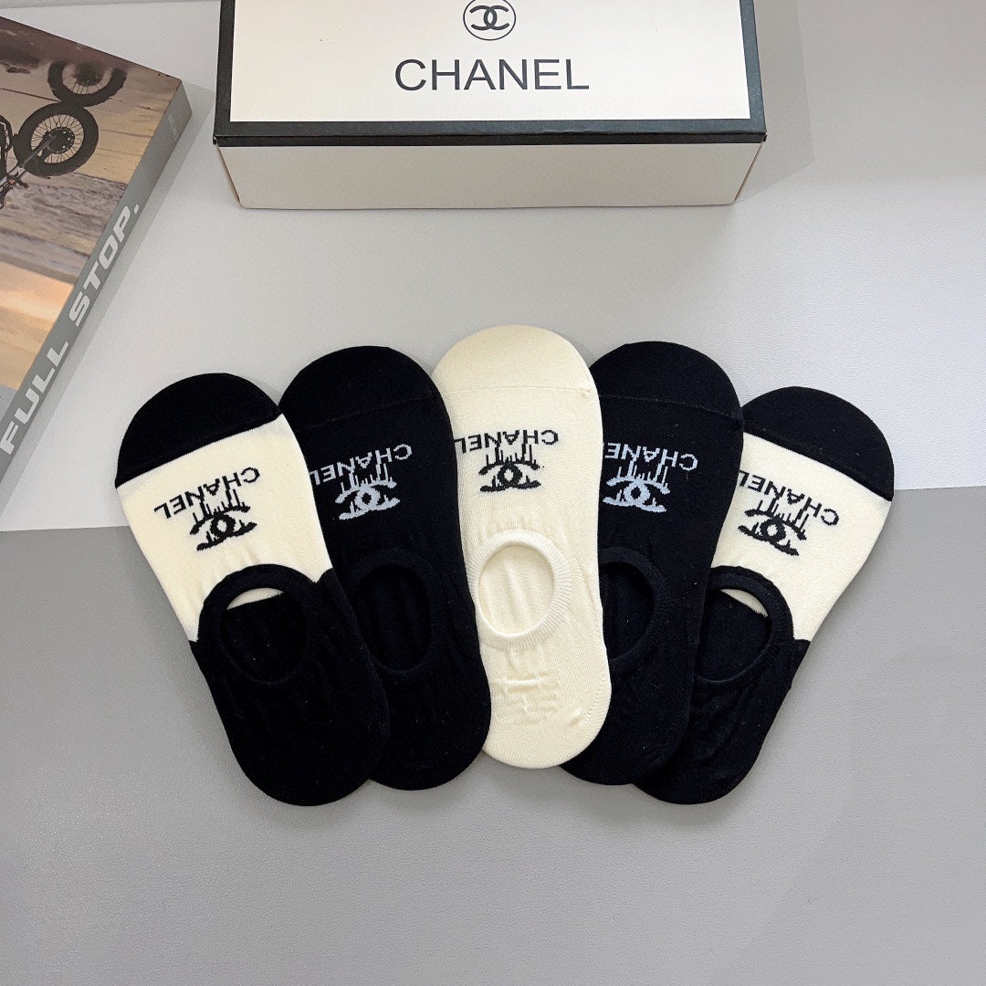 CHANEL LOW-CUT SOCKS 189512 (1 BOX)