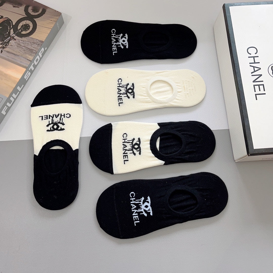 CHANEL LOW-CUT SOCKS 189512 (1 BOX)