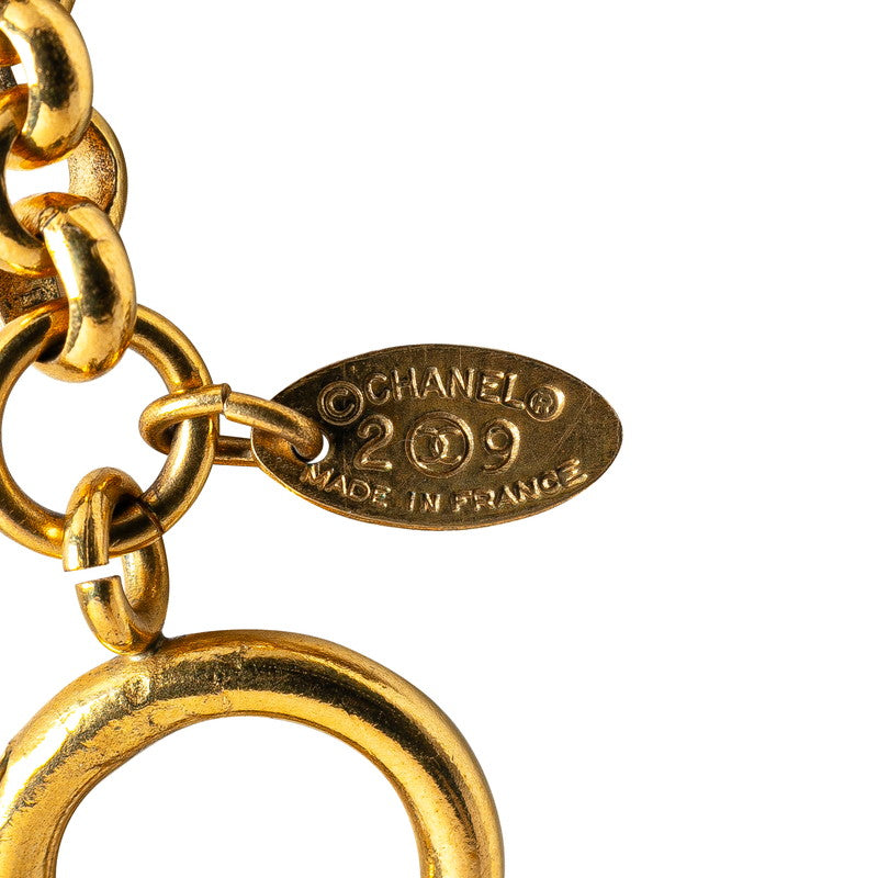Chanel Coco Mark Gold Necklace