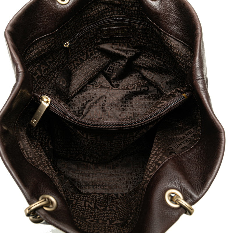 Chanel Caviar Skin Coco Mark Tote Bag