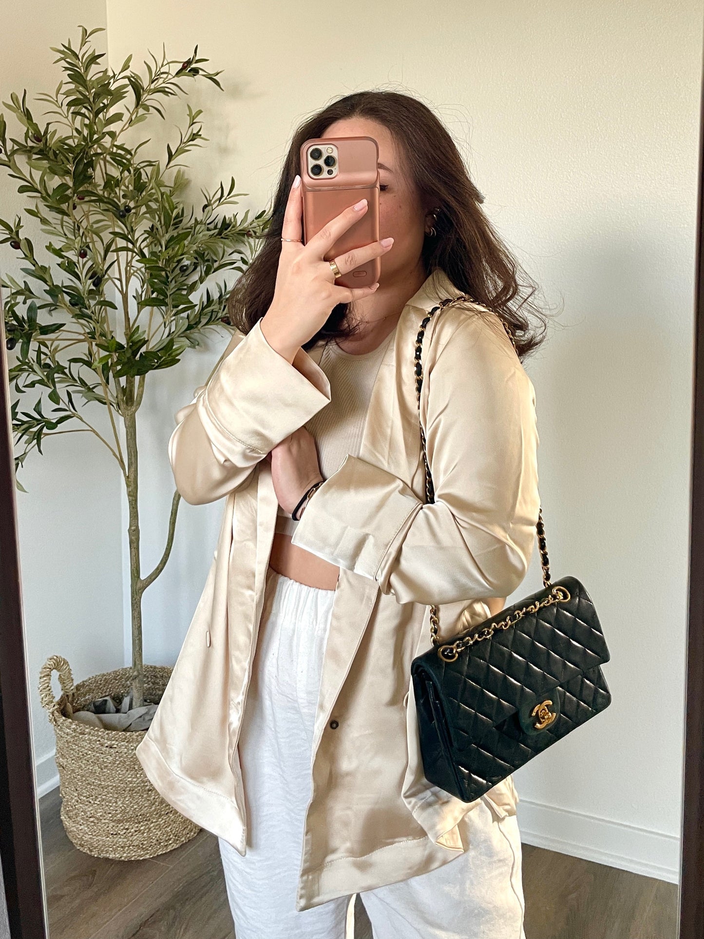 Chanel Small Lambskin Double Flap Bag