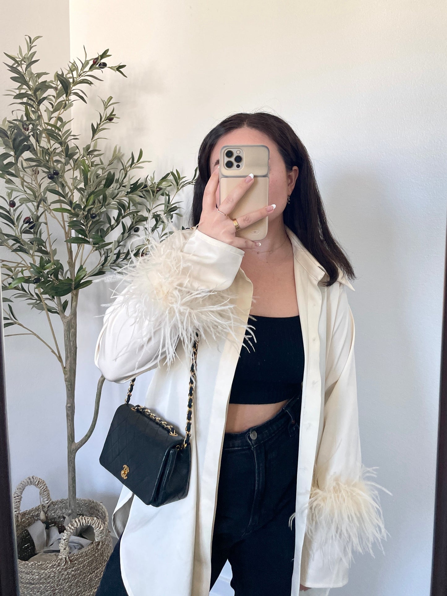 Chanel Mini Lambskin Full Flap