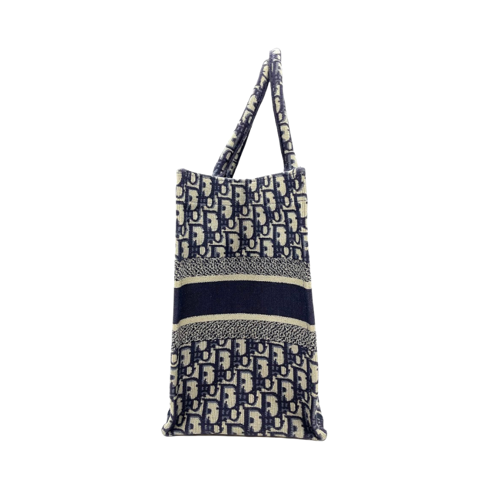 Dior Oblique Small Book Tote Blue