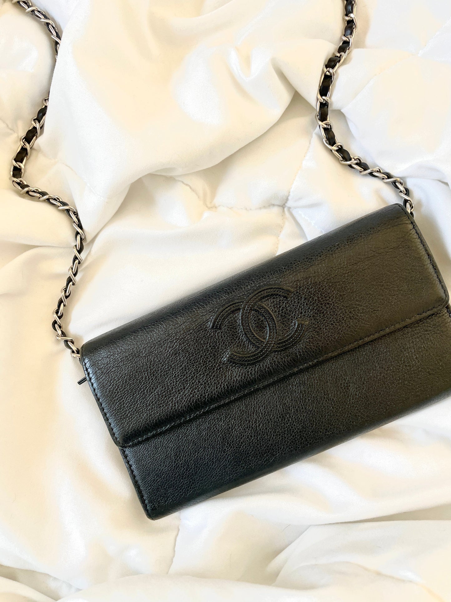 Chanel Calfskin Wallet on Chain