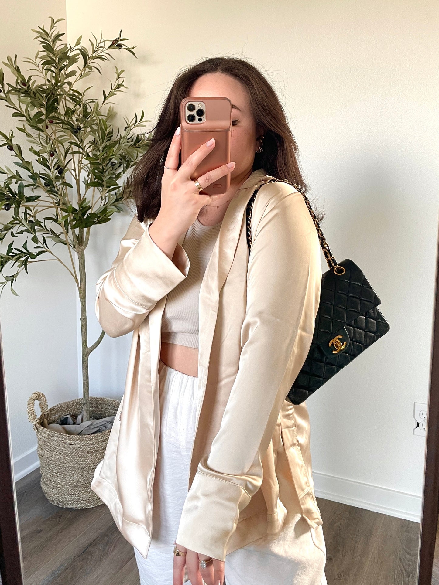 Chanel Small Lambskin Double Flap Bag