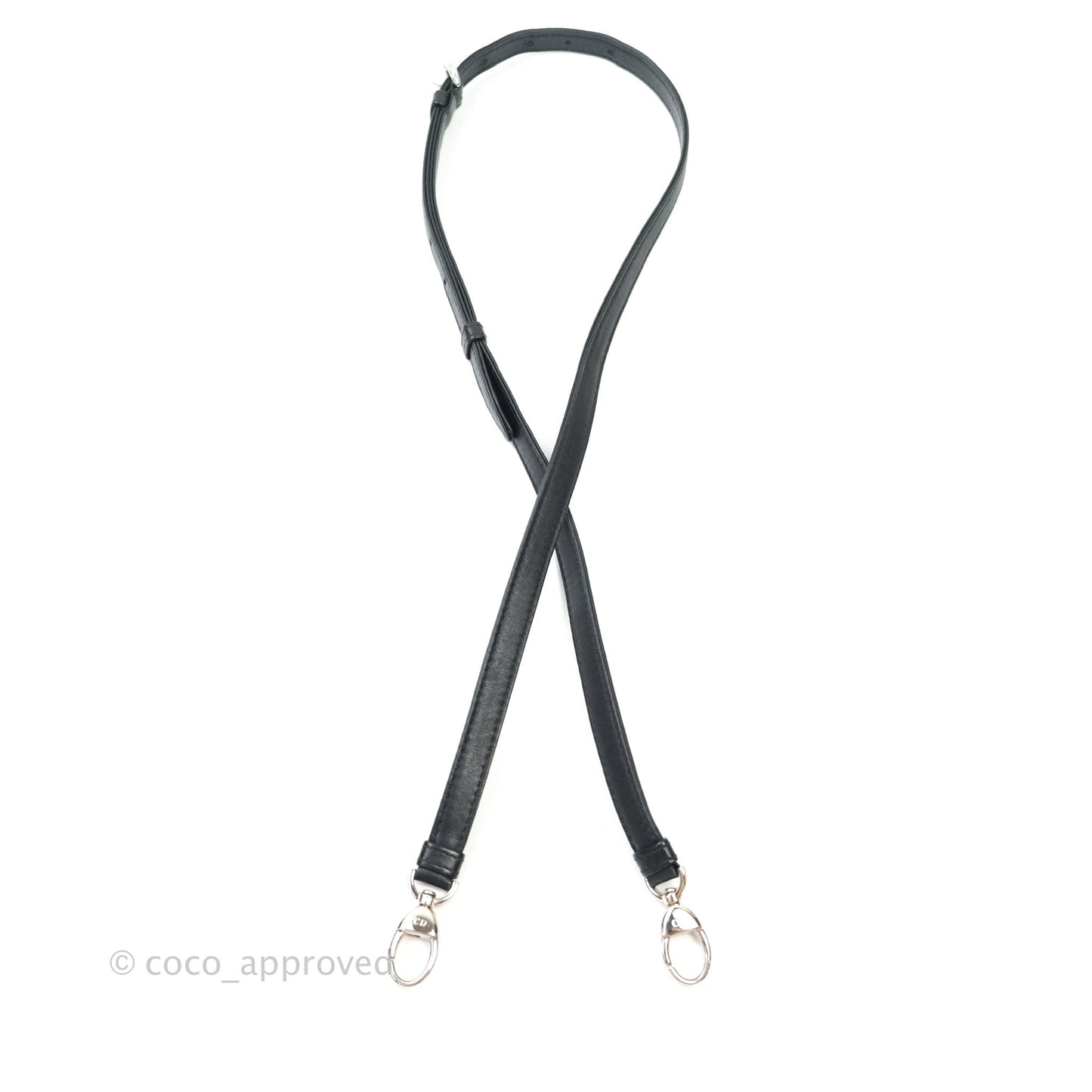 Christian Dior Cannage Mini Lady Dior Black Silver Hardware
