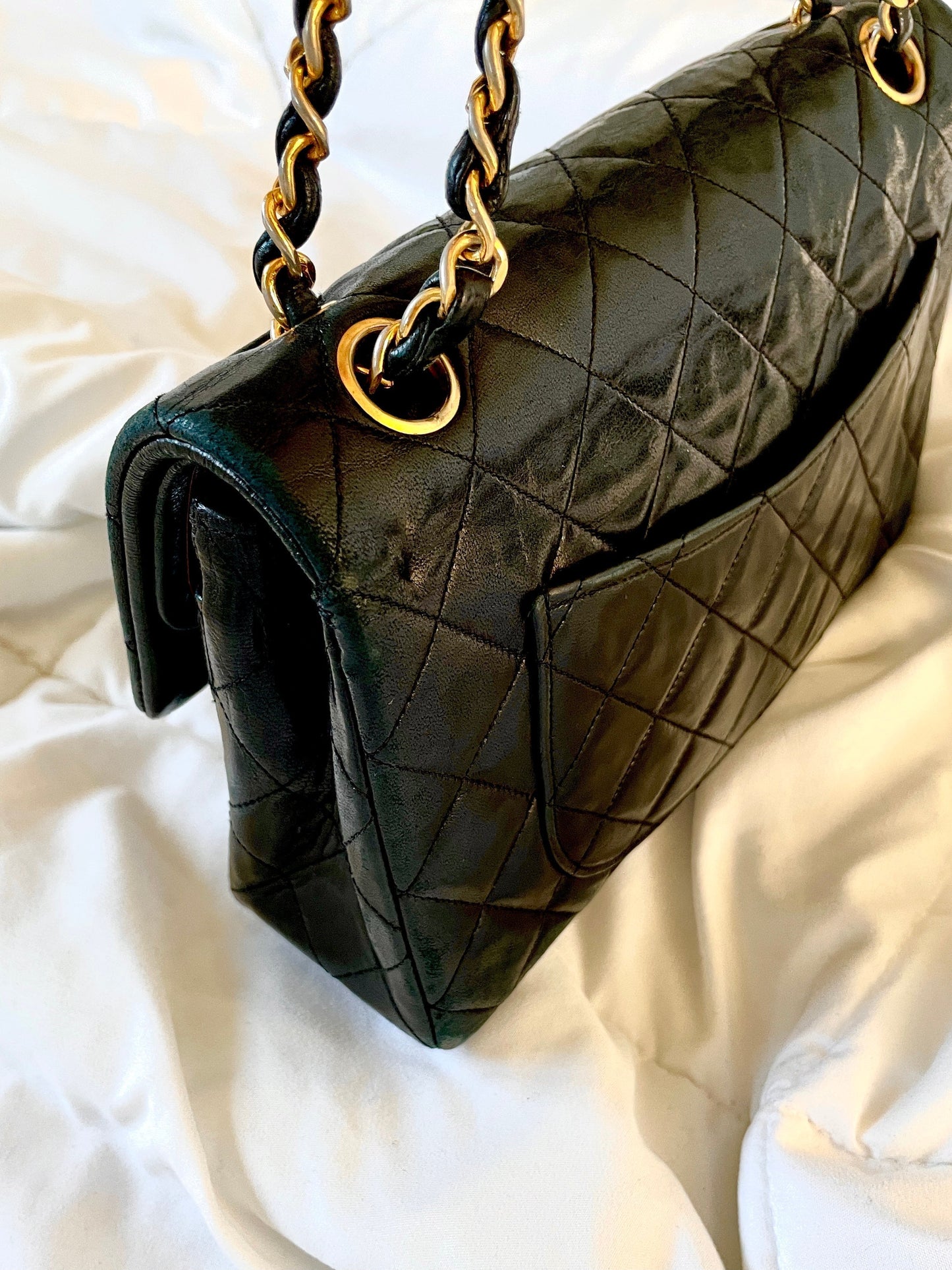 Chanel Small Lambskin Double Flap Bag