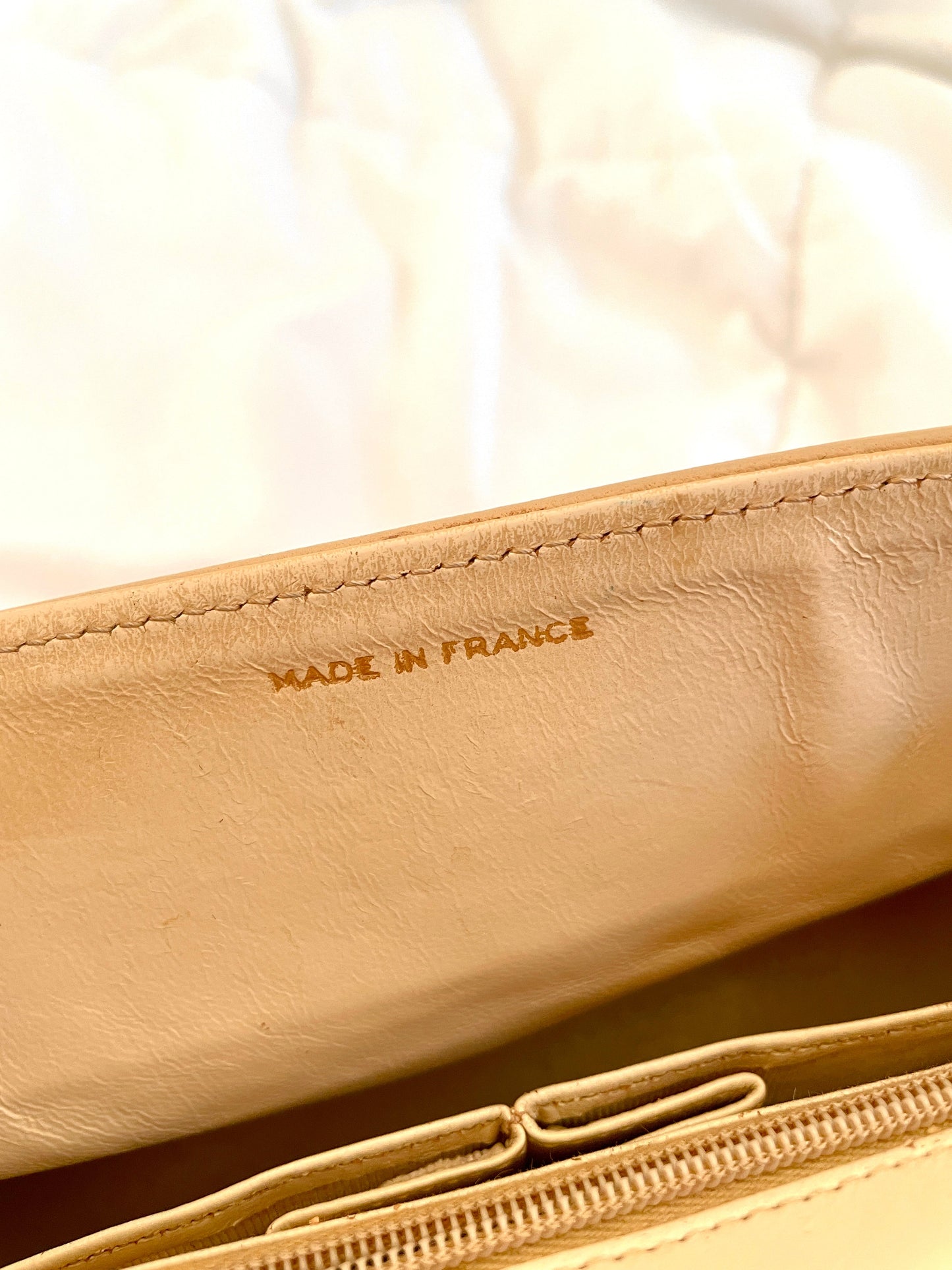 Chanel Beige Full Flap Bag