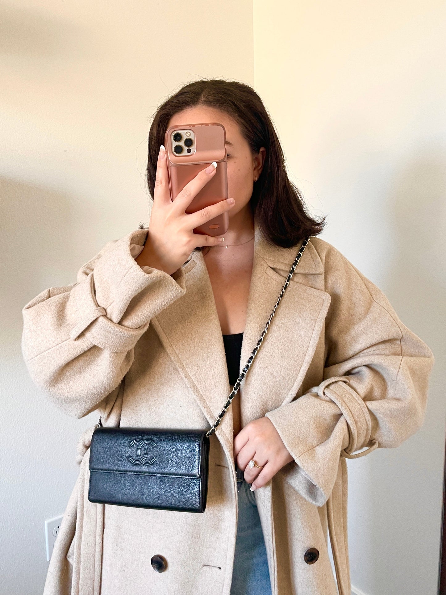 Chanel Calfskin Wallet on Chain