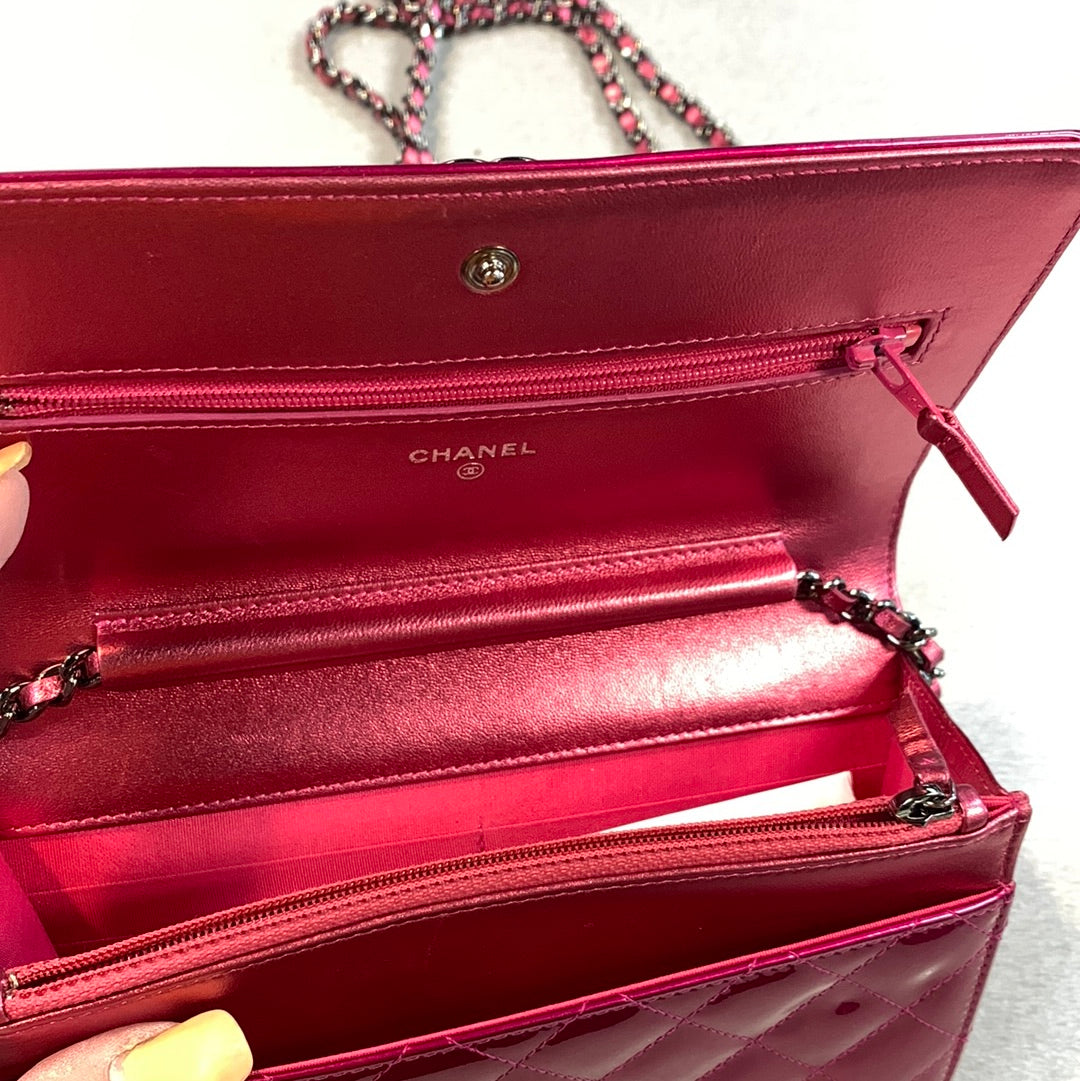 Chanel Patent Leather Boy Flap Small Bag