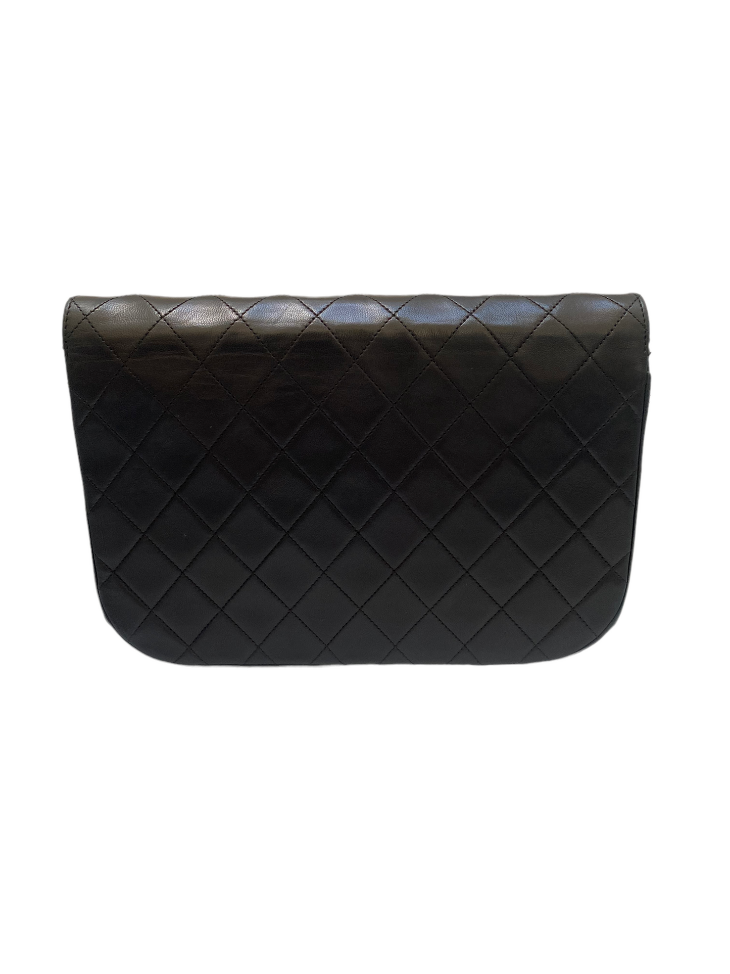 Chanel vintage dark blue quilted flap bag
