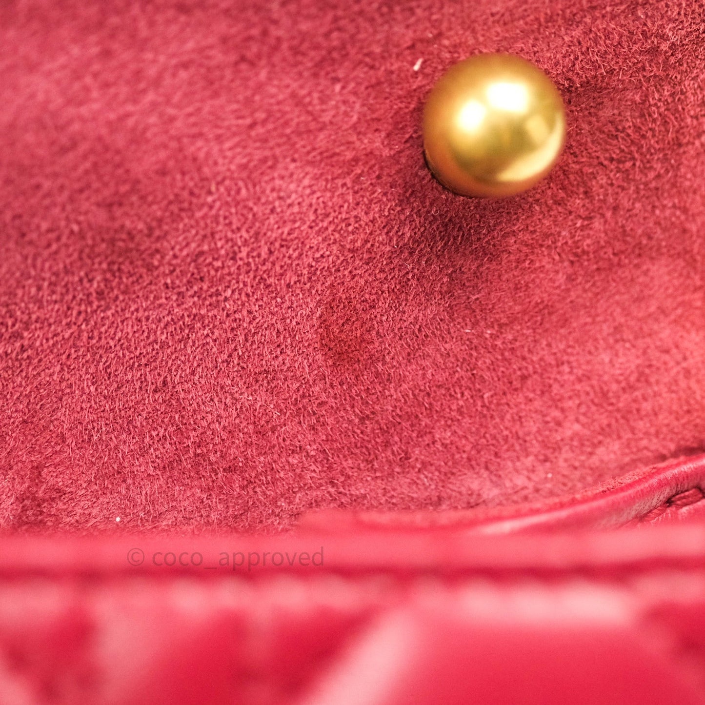 Christian Dior Lambskin Cannage Small Dioraddict Flap Bag Red Gold Hardware