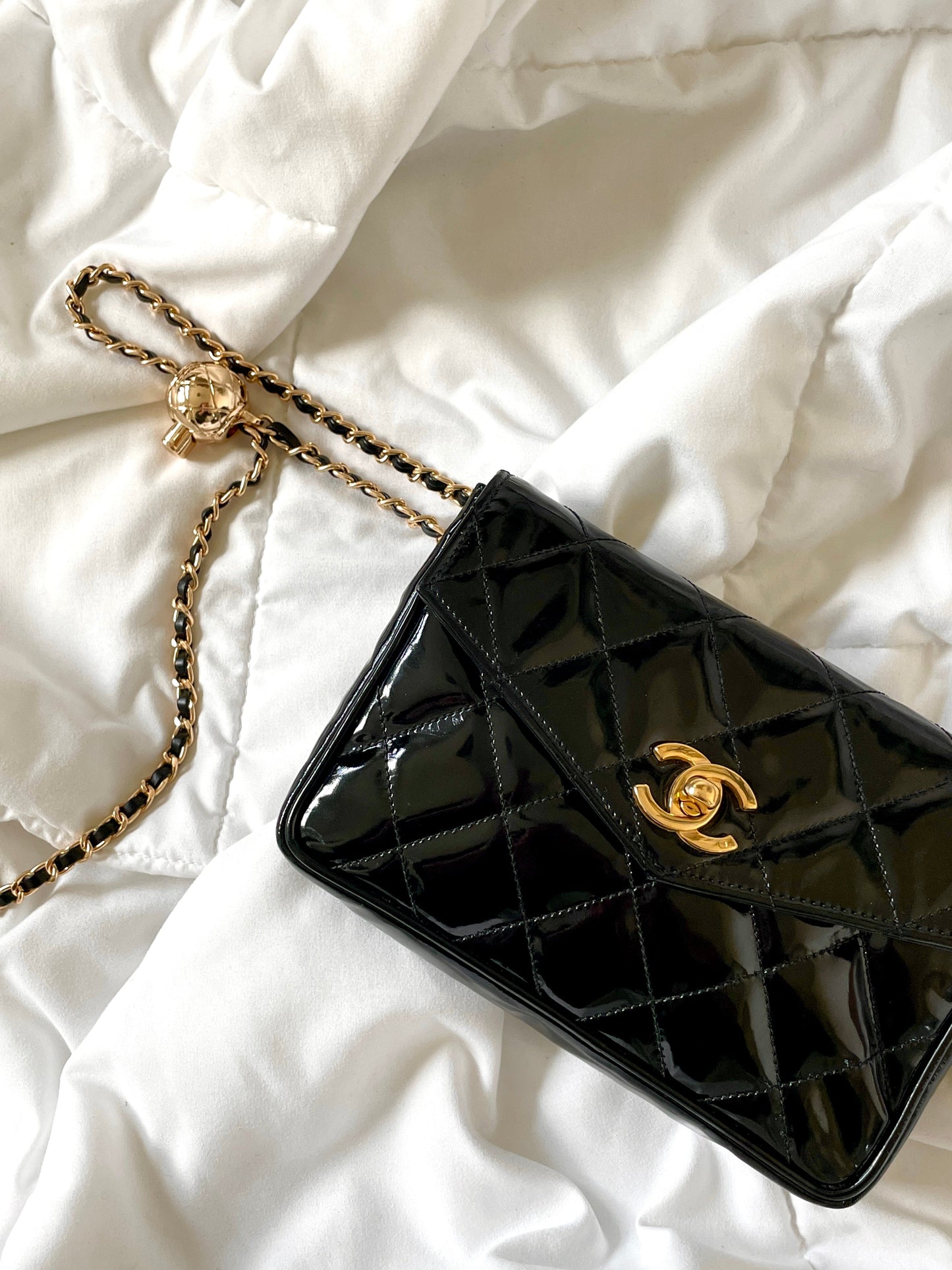 Chanel Patent Leather Bum Bag