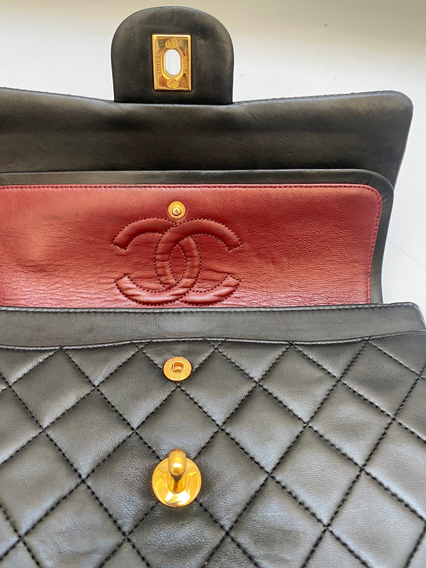 Chanel vintage black Timeless flap bag