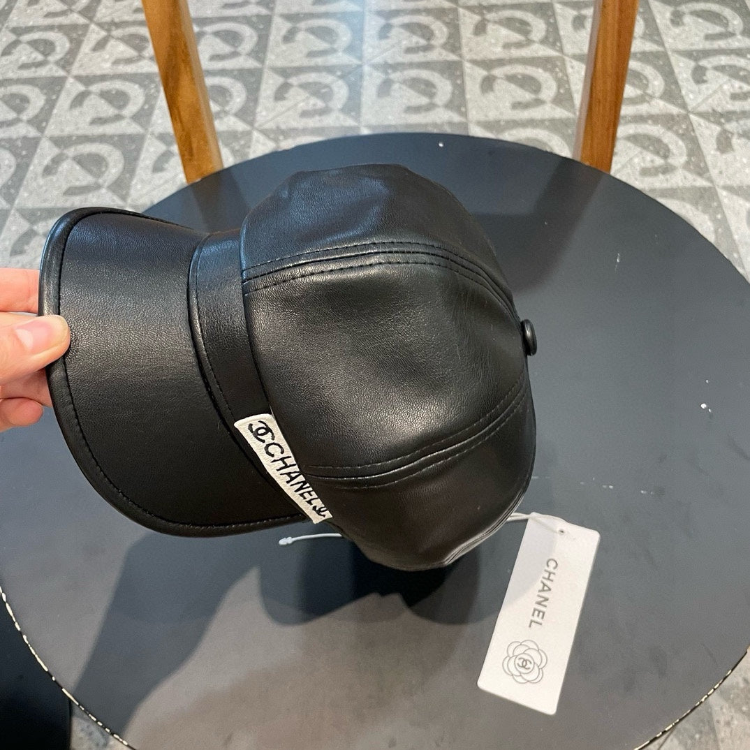 CHANEL BAKER BOY CAP IN TORTILLA BROWN CALFSKIN 419446