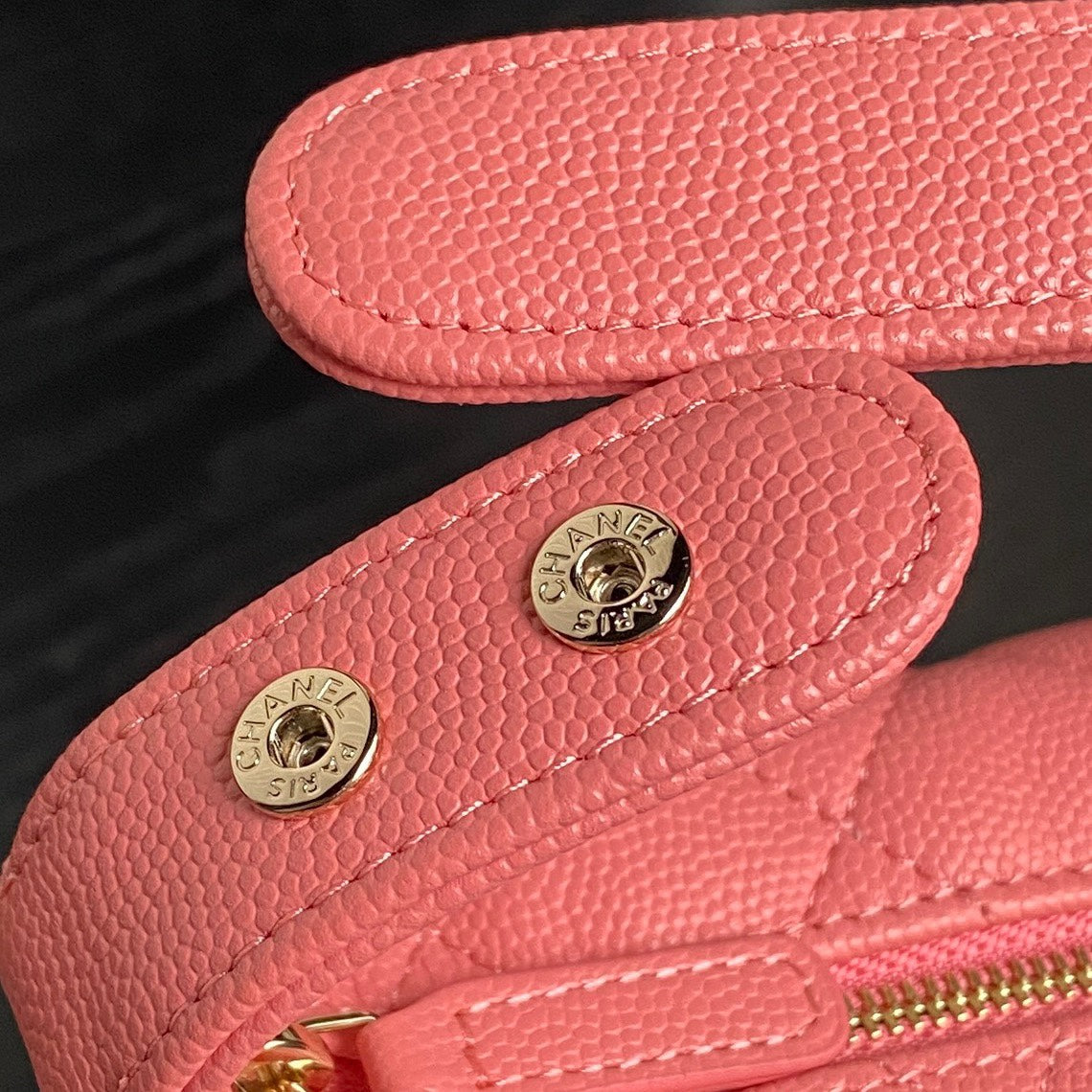 CHANEL 25C Hobo Bag 21.5cm Top Handle Dark Pink Grained Calfskin