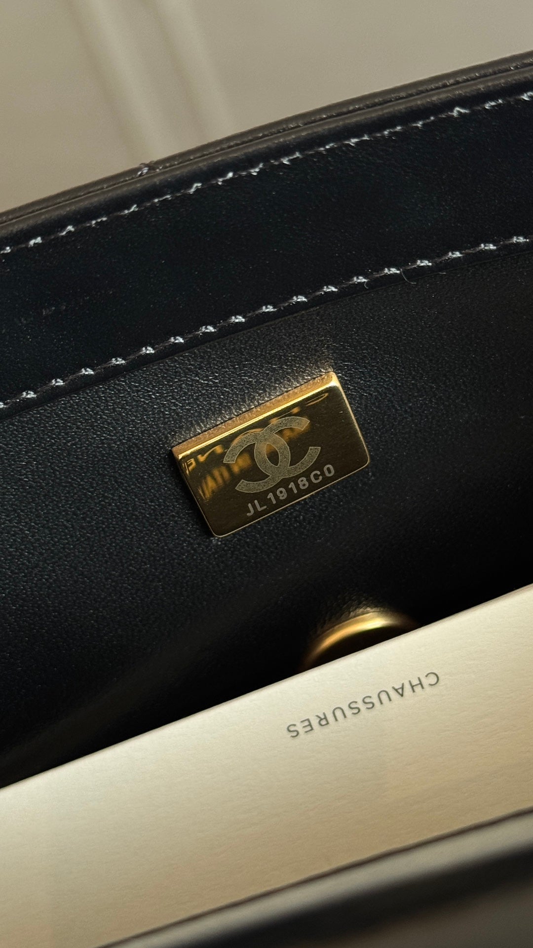 CHANEL Mini Flap 22cm Black Lambskin Gold Hardware
