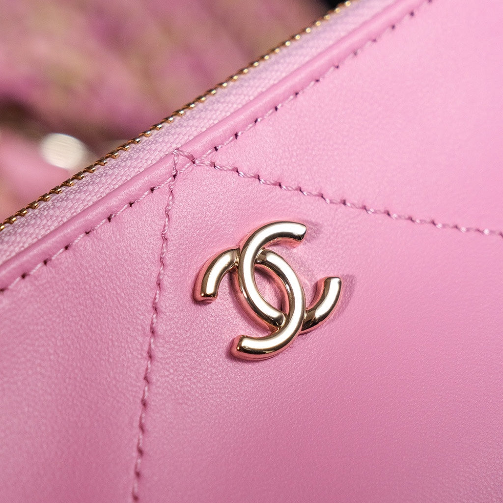 CHANEL coco beach bag 51cm pink raffia