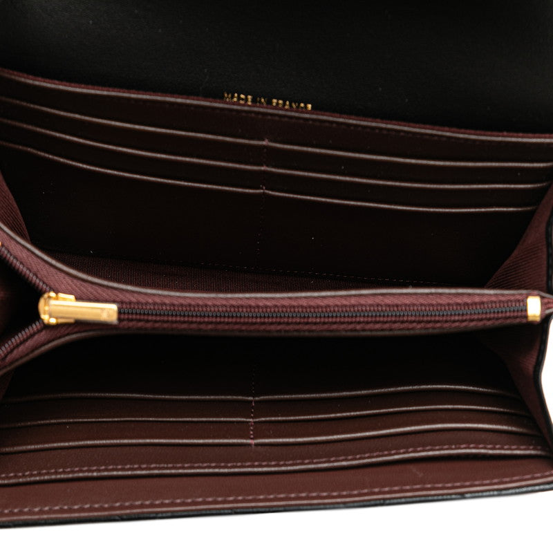 Chanel Classic Long Flap Wallet Black Lambskin AP0241
