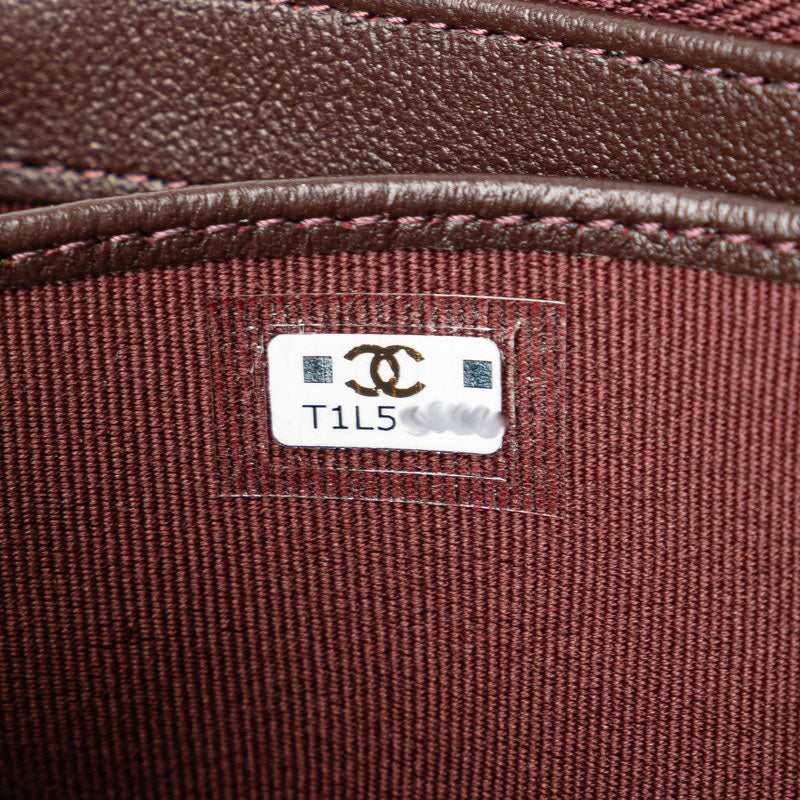 Chanel Classic Long Flap Wallet Black Lambskin AP0241