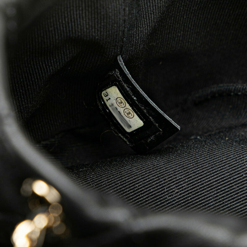 Chanel Pearl Mini Shoulder Bag Black Lambskin