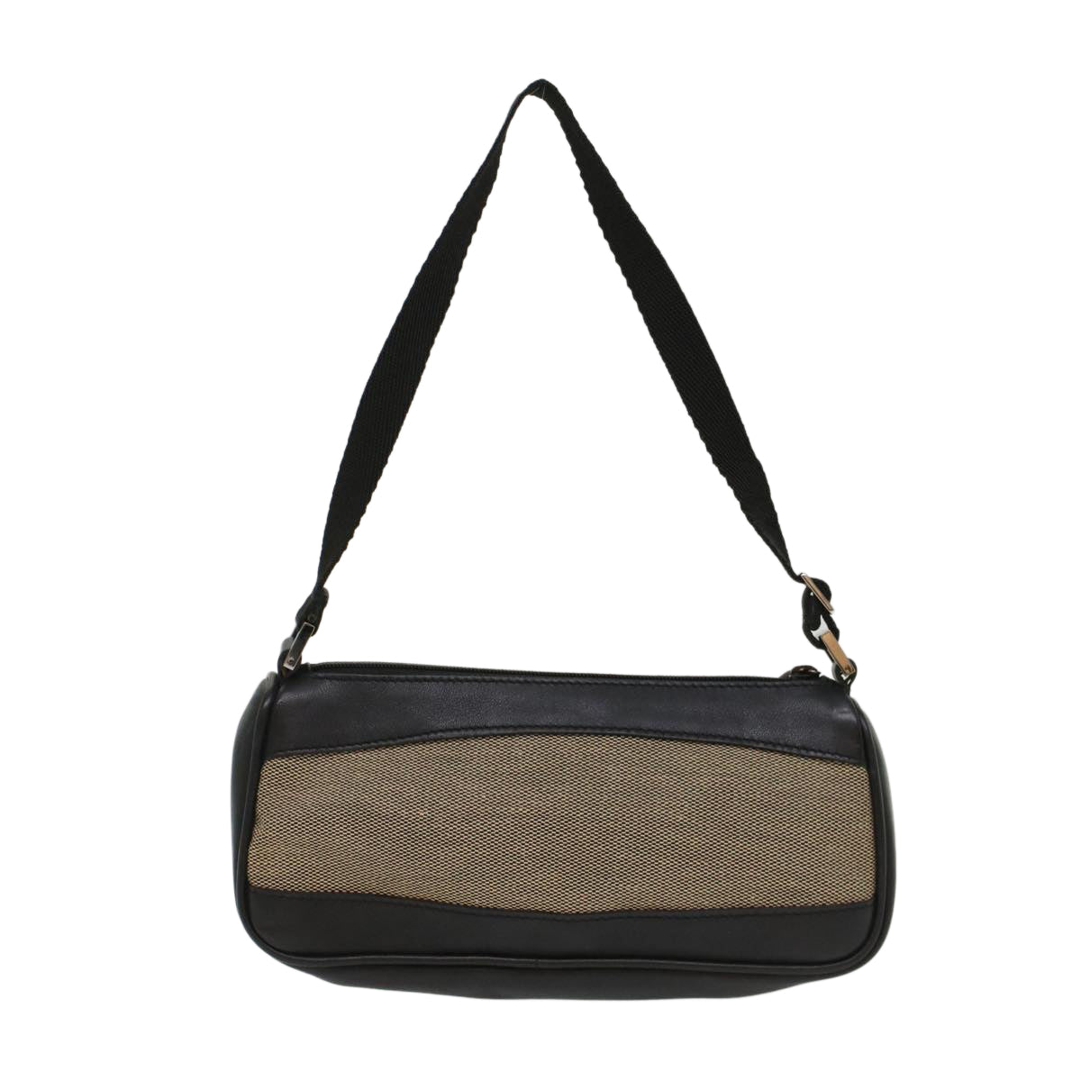 GUCCI Accessory Pouch Canvas Leather Black ki3186