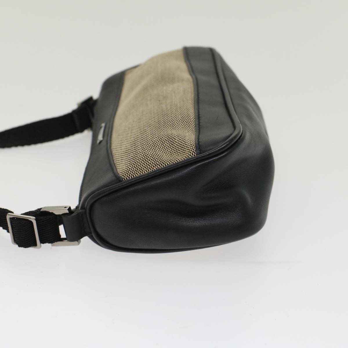 GUCCI Accessory Pouch Canvas Leather Black ki3186