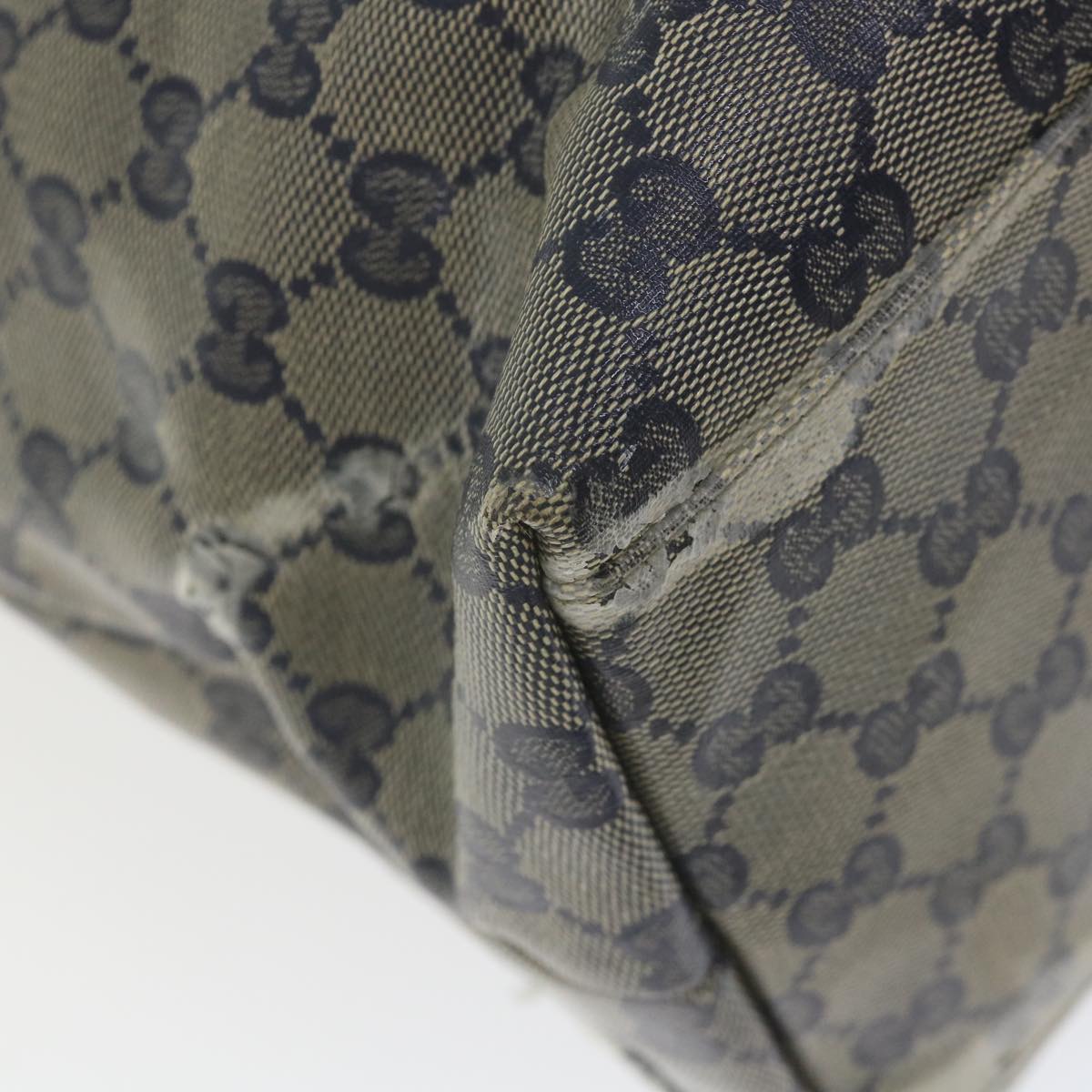 GUCCI GG Crystal Sherry Line Tote Bag Red Navy 155524 ki3721
