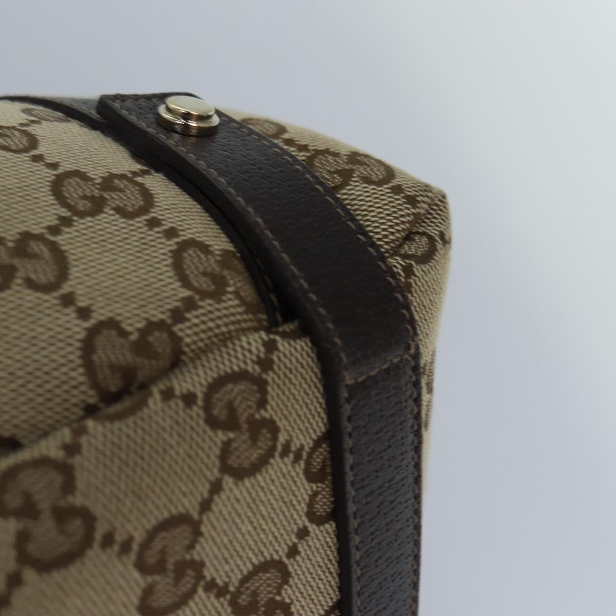 GUCCI GG Canvas Tote Bag Gold Beige 130736 ki4869