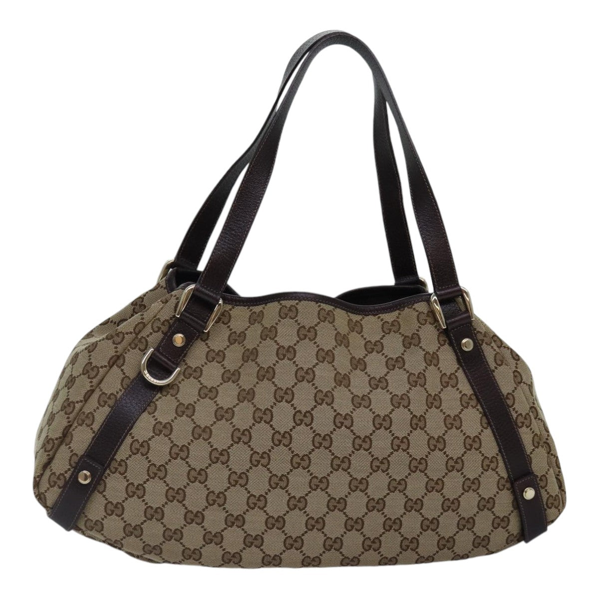 GUCCI GG Canvas Tote Bag Gold Beige 130736 ki4869