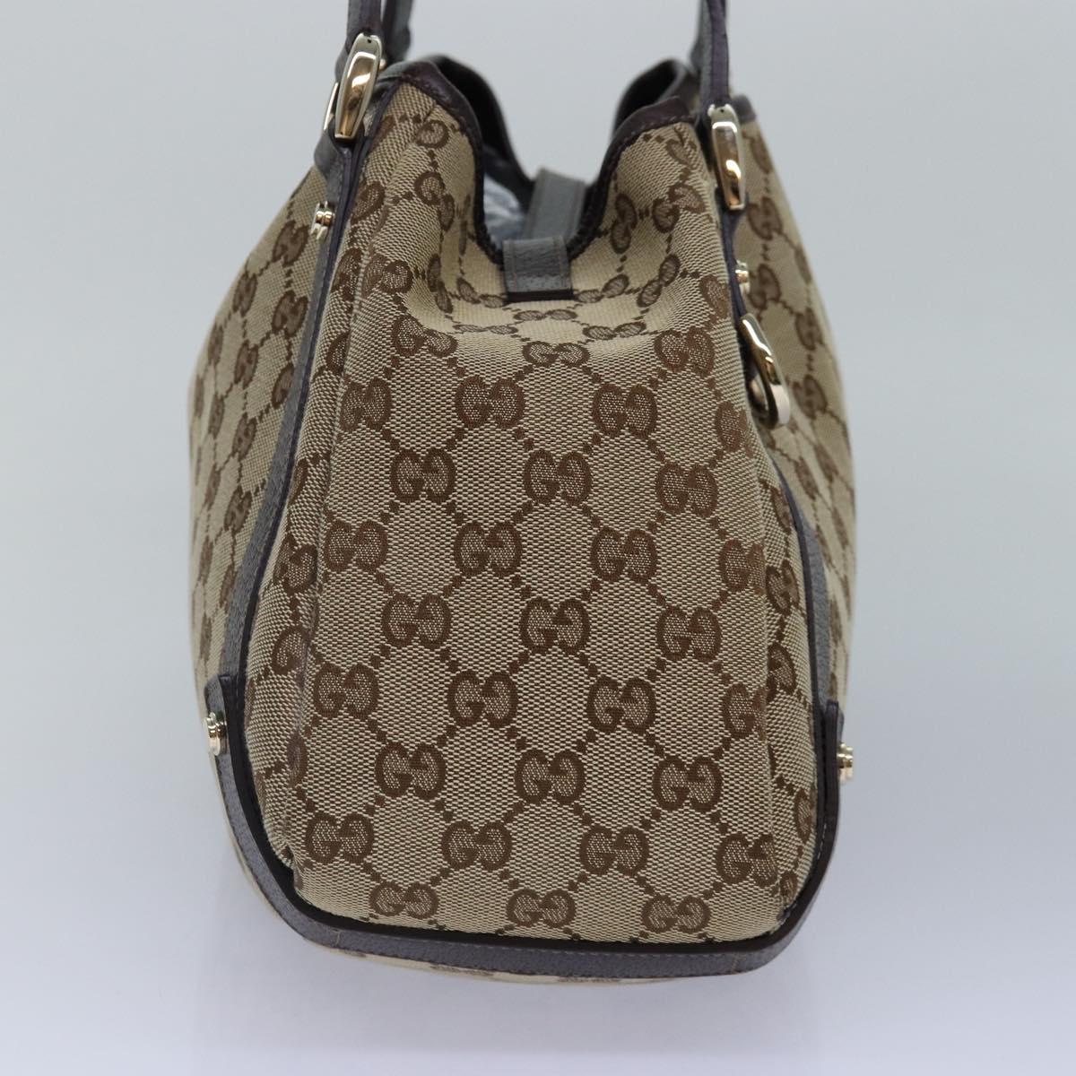 GUCCI GG Canvas Tote Bag Gold Beige 130736 ki4869