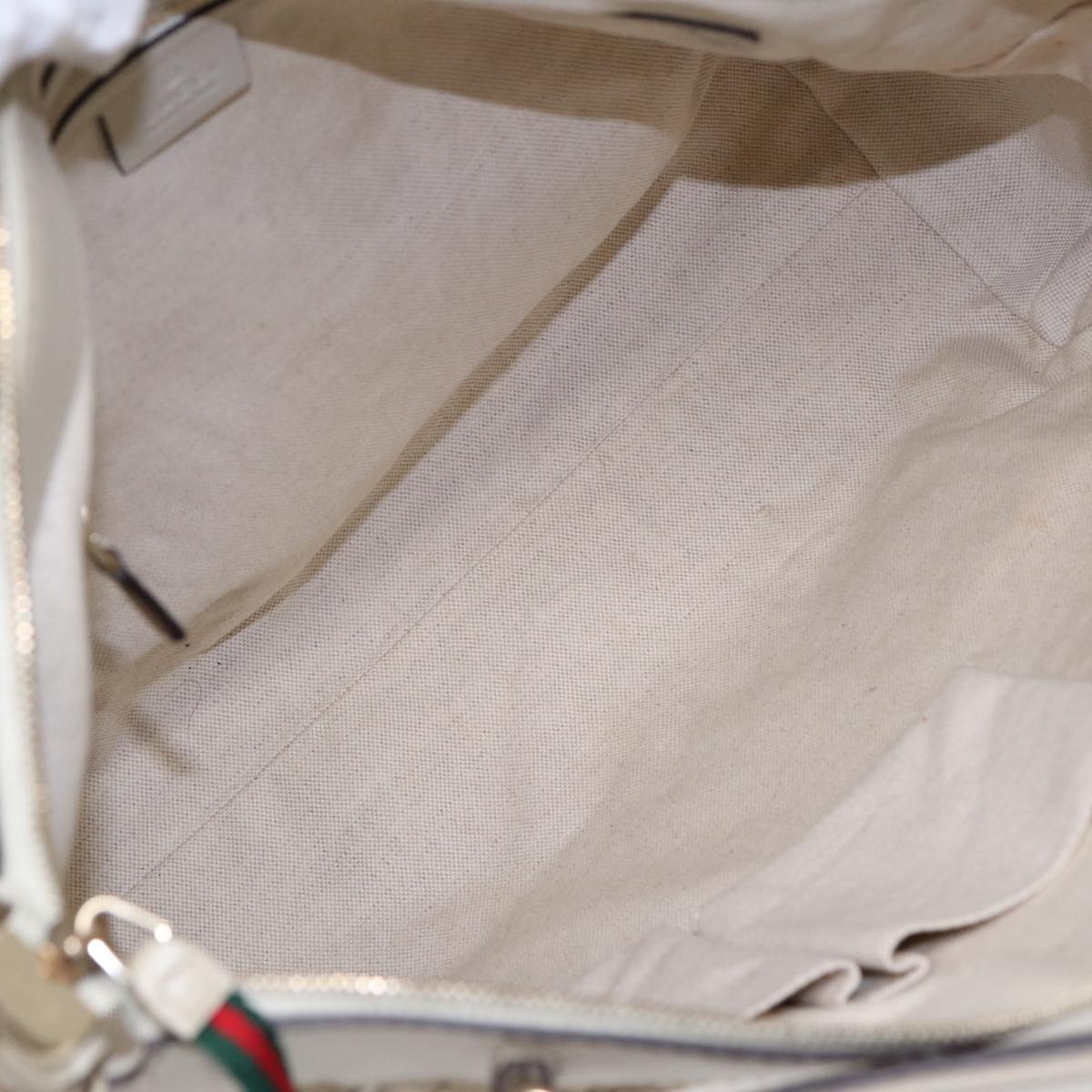 GUCCI GG Canvas Web Sherry Line Tote Bag 2way Red Beige Green 257349 ki4871