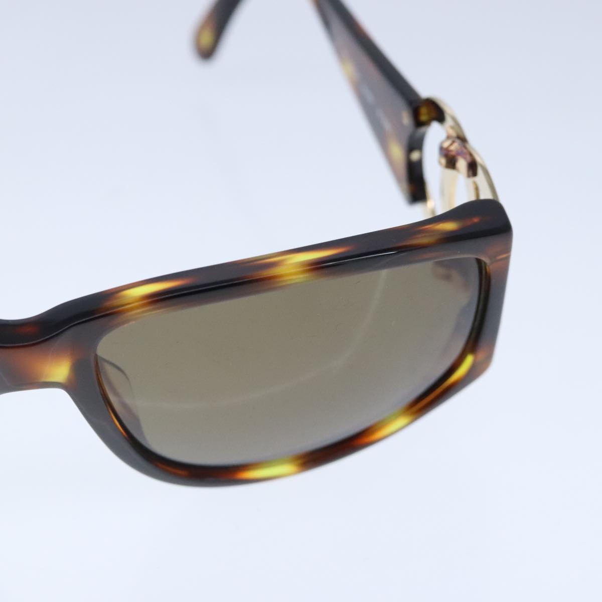CHANEL Sunglasses plastic Brown CC ki5159