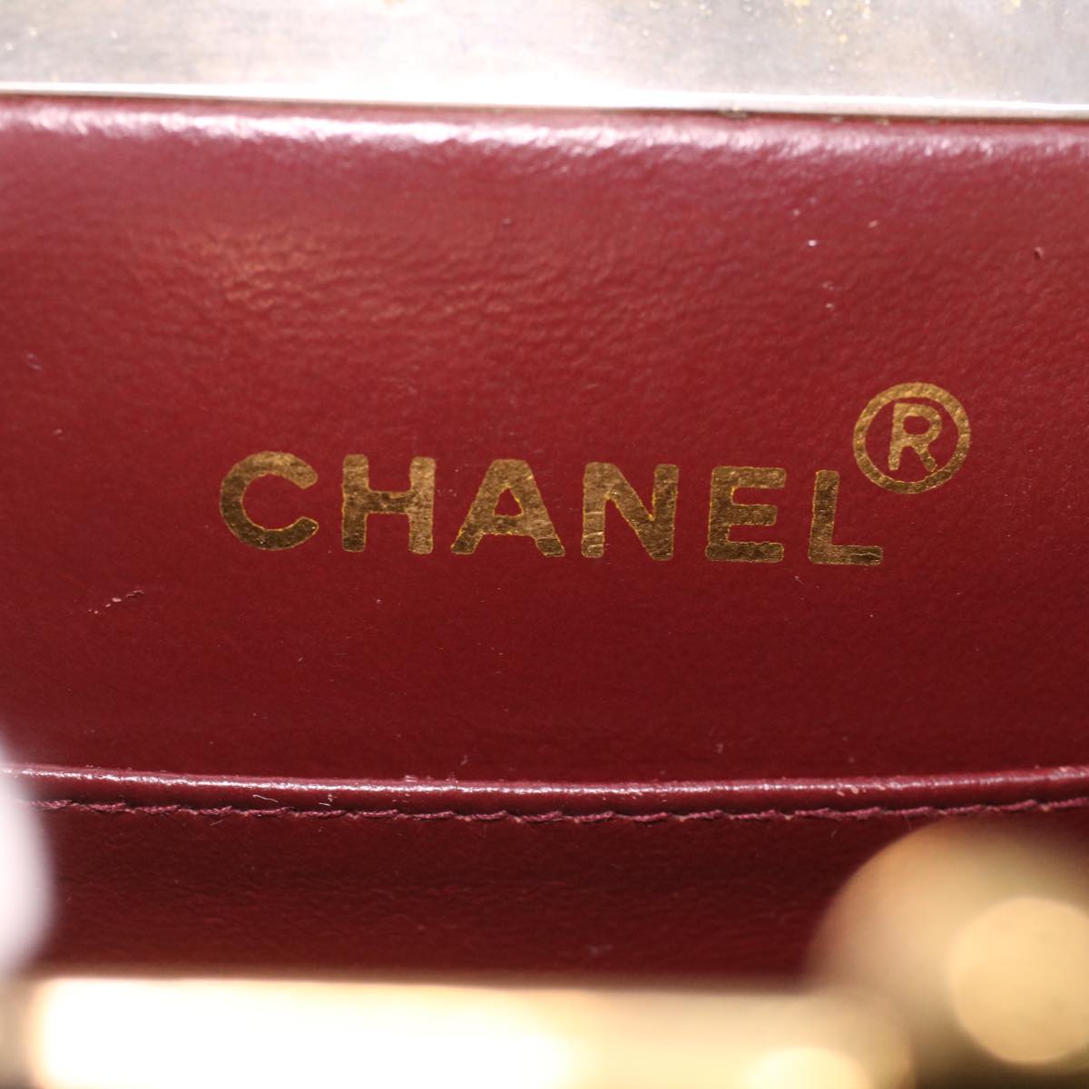 CHANEL Matelasse Clasp Chain Shoulder Bag Lamb Skin Black CC kk164