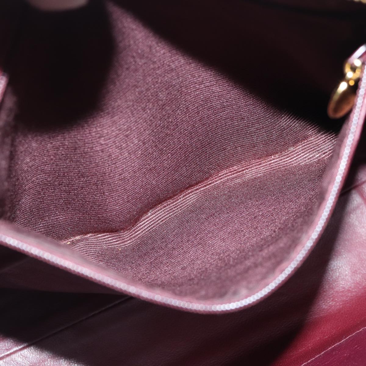 CHANEL Matelasse COCO Mark Hand Bag Lamb Skin Black Gold CC kk300