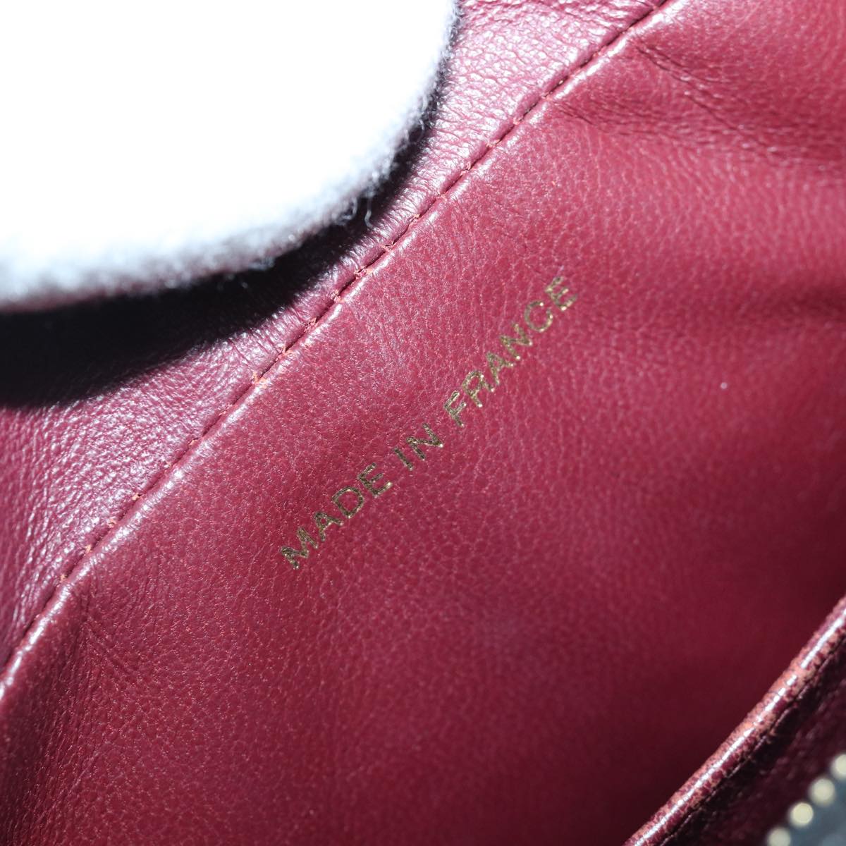 CHANEL Matelasse COCO Mark Hand Bag Lamb Skin Black Gold CC kk300