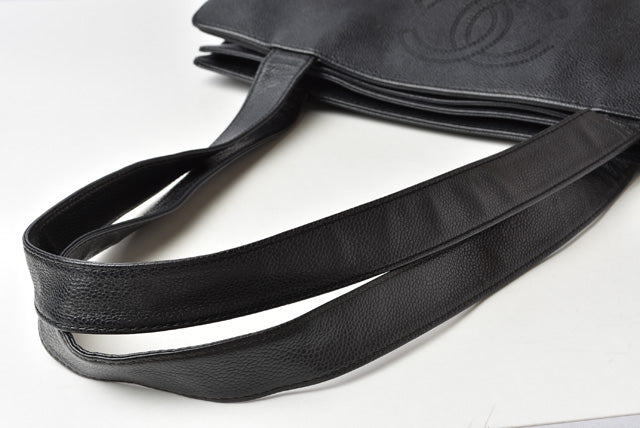 Chanel Caviar Skin Shoulder/ Tote Bag Black