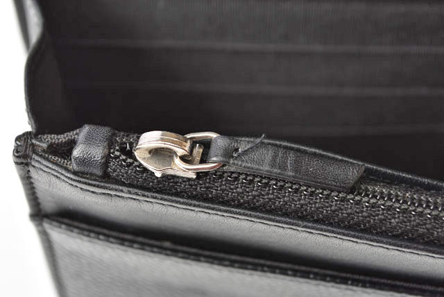Chanel Caviar Skin Chain Wallet Shoulder Bag Black Silver Hardware