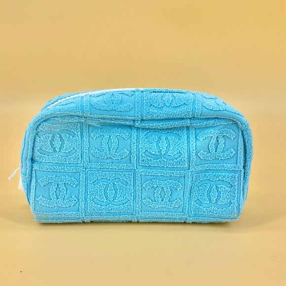CHANEL Towel texture small pochette